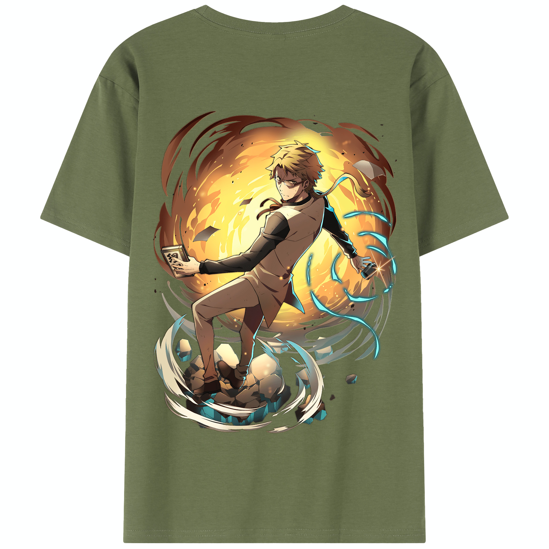 （画像用） 文豪ストレイドッグス Bungo Stray Dogs 綿100％半袖Tシャツ（背面プリント）
